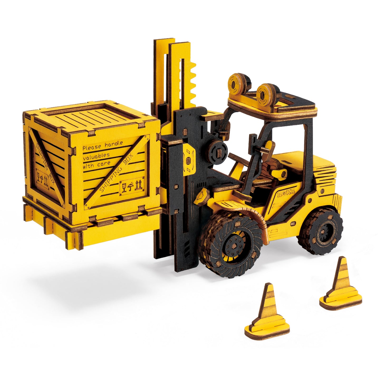 Robotime Rokr Excavator Engineering Vehicle 3D Wooden Puzzle