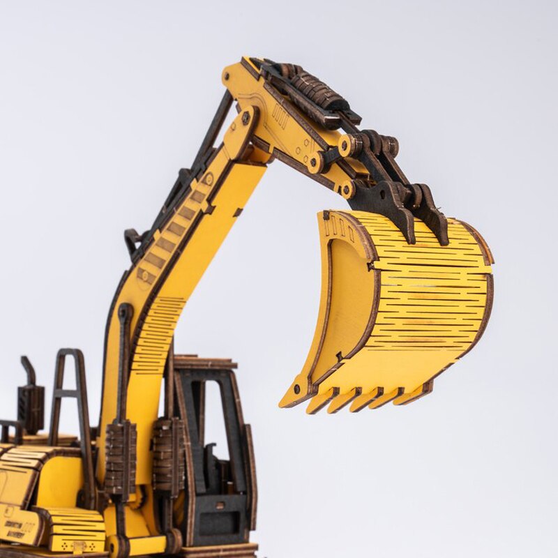 Robotime Rokr Excavator Engineering Vehicle 3D Wooden Puzzle