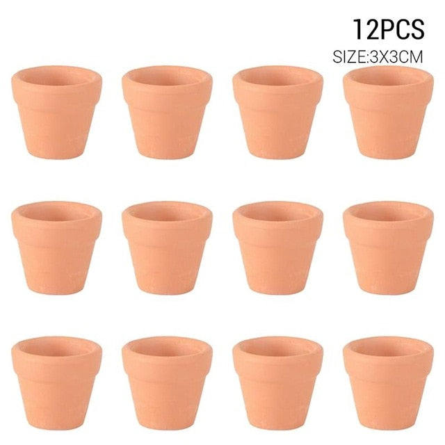 10/12/20psc Mini Red Terracotta Plant Pots