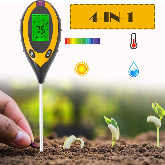 3-in-1 and 4-in-1 Moisture, Light and PH tester | Soil Tester Kit