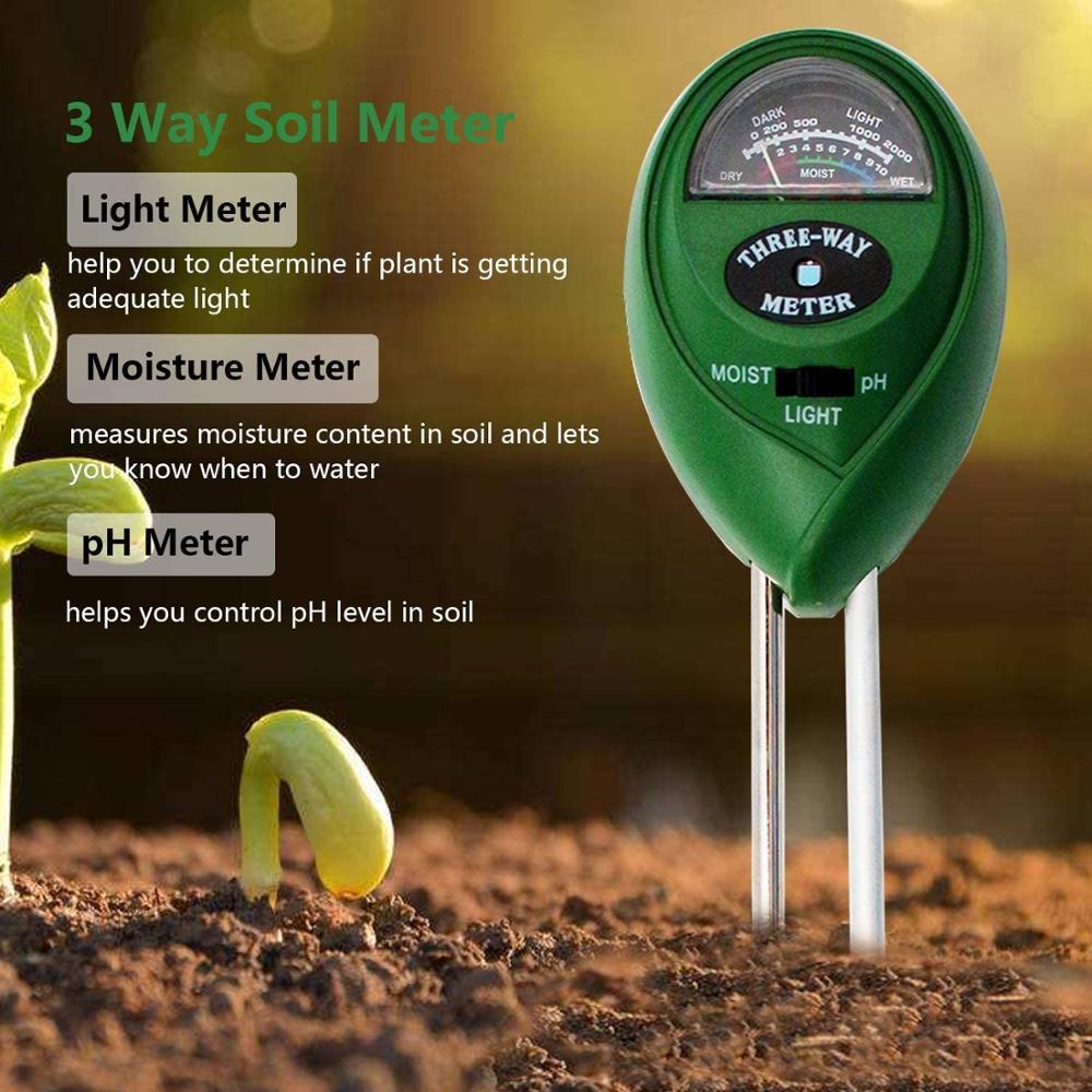 3-in-1 and 4-in-1 Moisture, Light and PH tester | Soil Tester Kit