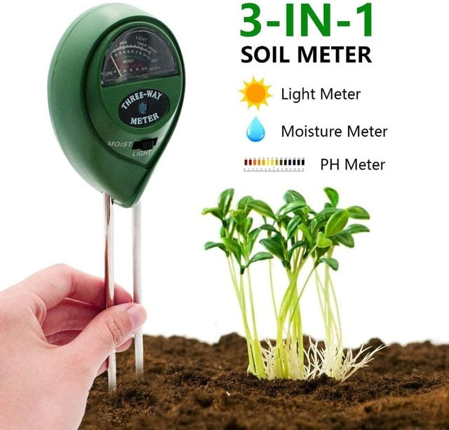 3-in-1 and 4-in-1 Moisture, Light and PH tester | Soil Tester Kit