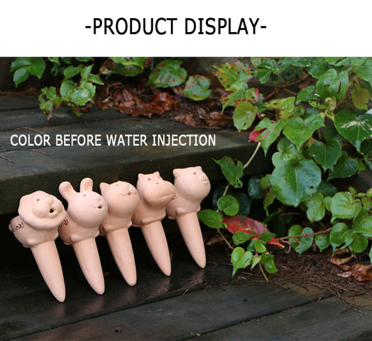 Cute Animal Terracotta Watering Spike | Irrigation Drippers