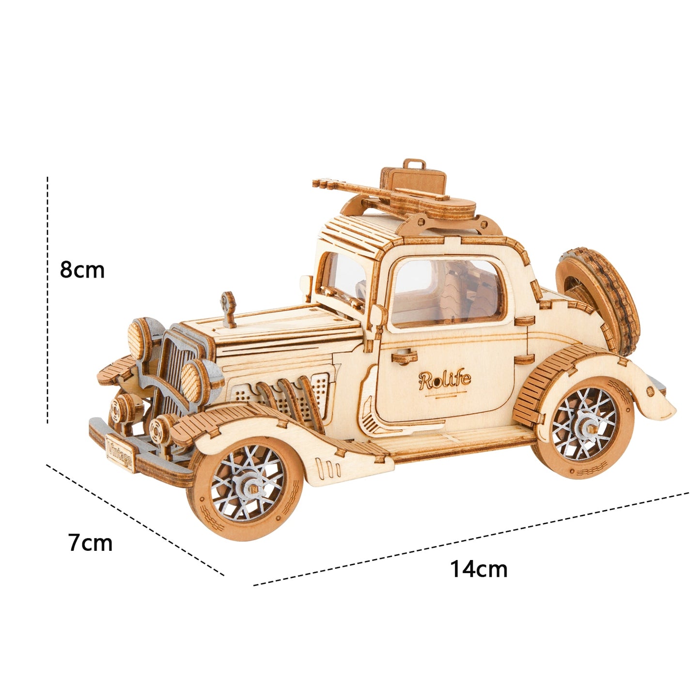 Robotime DIY Vintage Car | Tramcar | Carriage | Wooden Model Building Block Kits