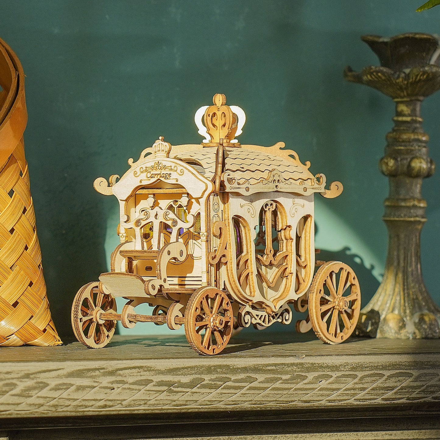 Robotime DIY Vintage Car | Tramcar | Carriage | Wooden Model Building Block Kits