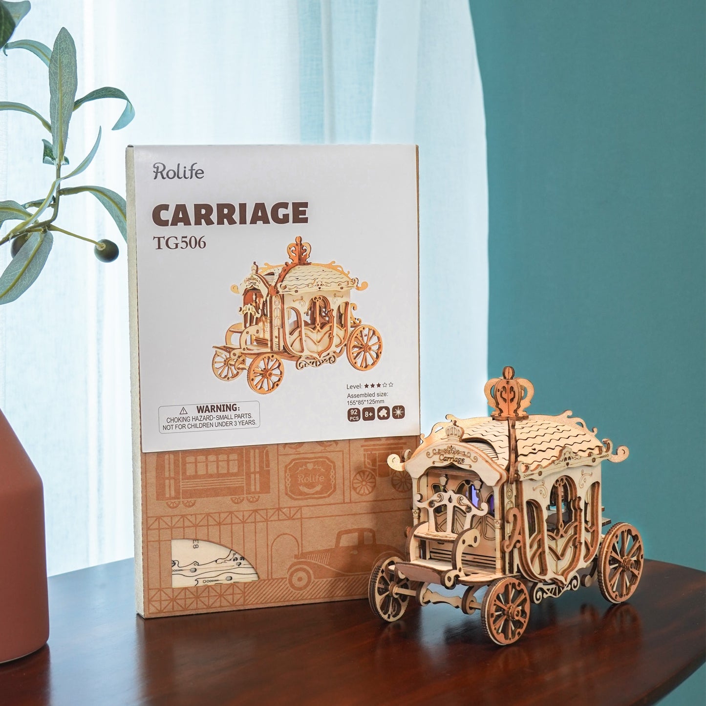 Robotime DIY Vintage Car | Tramcar | Carriage | Wooden Model Building Block Kits