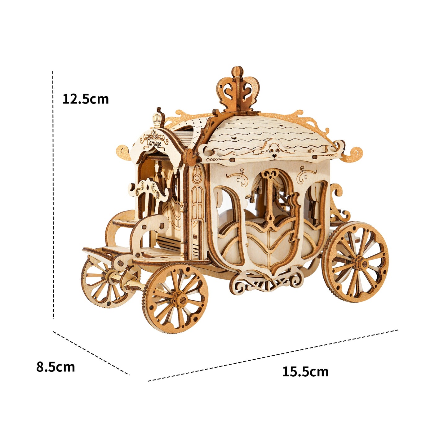 Robotime DIY Vintage Car | Tramcar | Carriage | Wooden Model Building Block Kits