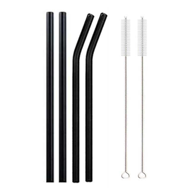 Reusable Borosilicate Glass Drinking Straws | 8 Colours