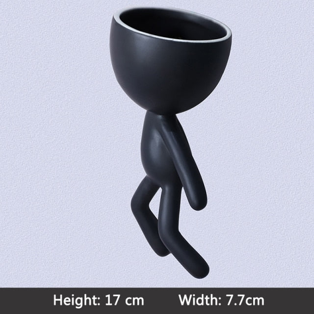 Nordic Cute Tree Man Pot Ceramic | Home Office