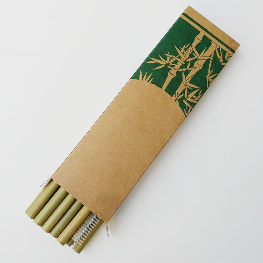 Bamboo Drinking Straws | 10pcs/set