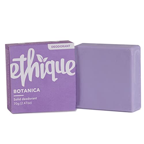 Ethique Solid Deodorant Bar for Men & Women - Aluminum Free, Eco-Friendly, Sustainable, Plastic Free - Botanica Bar, 2.47oz (Pack of 1)
