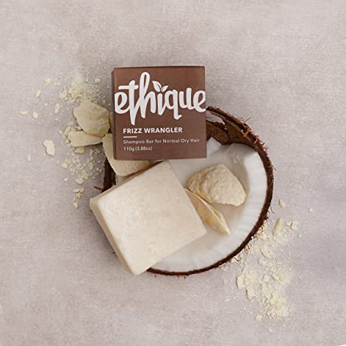 Ethique Solid Shampoo Bar for Dry or Frizzy Hair - Eco-Friendly, Sustainable, Plastic Free - Frizz Wrangler, 3.88oz (Pack of 1)