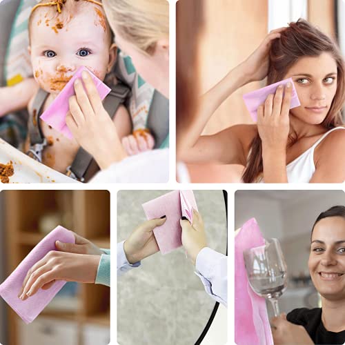 KitchLife Reusable Bamboo Paper Towels - 6 Rolls x 40 Sheets, 1 Year Supply, Washable and Recycled Kitchen Roll, Zero Waste Products, Sustainable Gifts, Environmentally Friendly, (Tricolor)