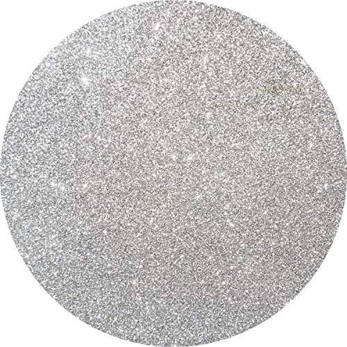 Hemway Eco Friendly Biodegradable Glitter 100g / 3.5oz Bio Cosmetic Safe Sparkle Vegan for Face, Eyeshadow, Body, Hair, Nail and Festival Makeup, Craft - 1/128" 0.008" 0.2mm - Silver