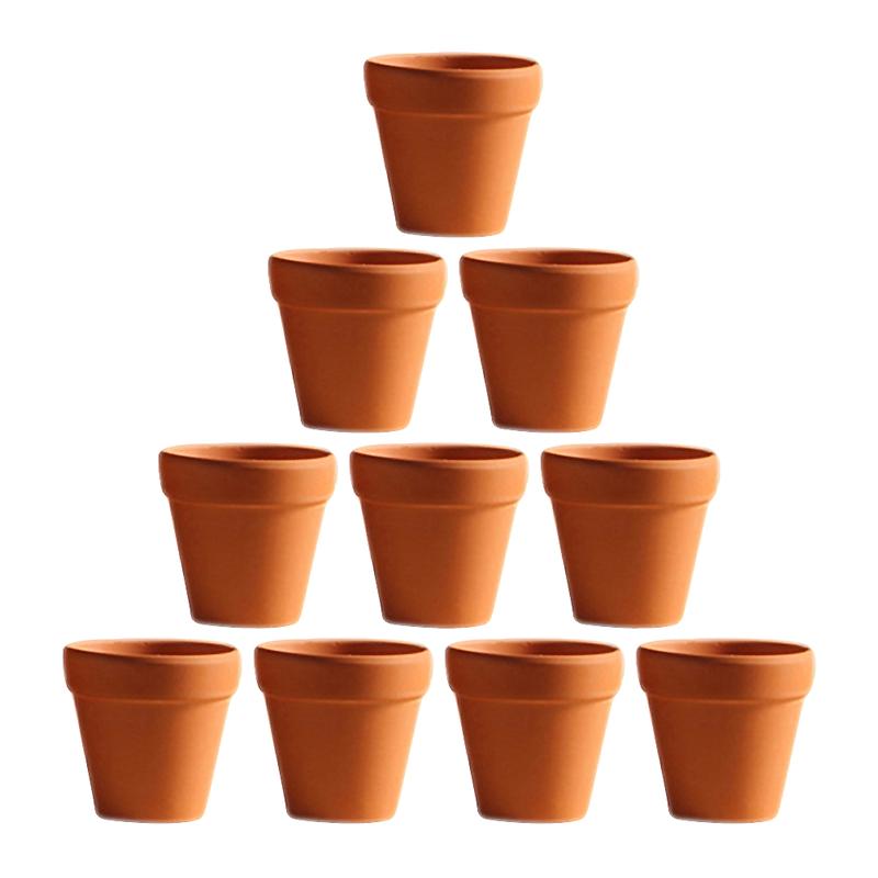 10/12/20psc Mini Red Terracotta Plant Pots