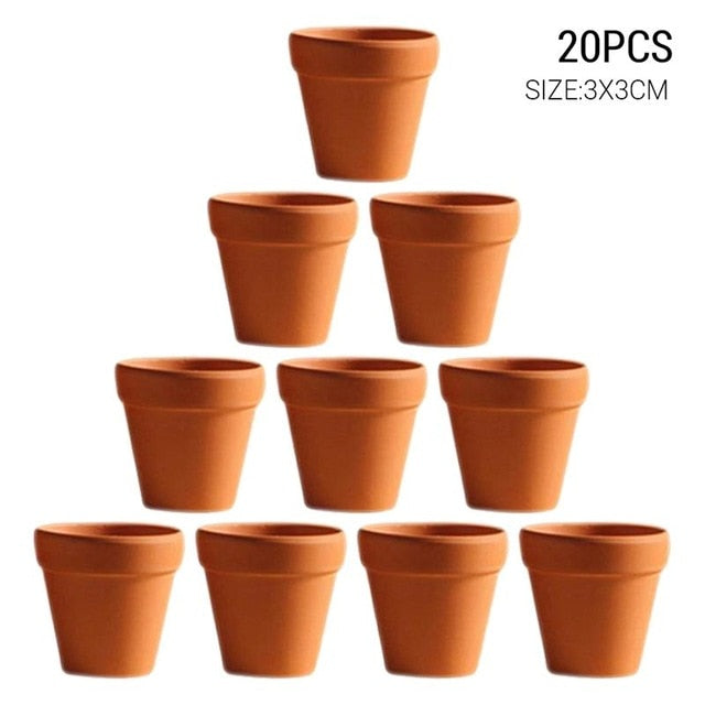 10/12/20psc Mini Red Terracotta Plant Pots