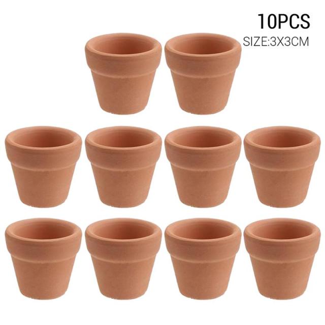 10/12/20psc Mini Red Terracotta Plant Pots