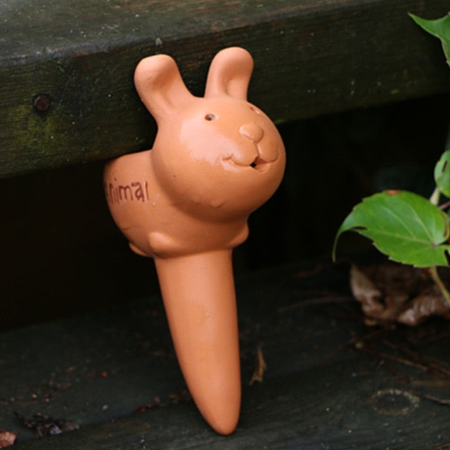 Cute Animal Terracotta Watering Spike | Irrigation Drippers