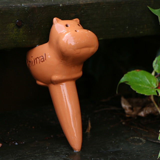 Cute Animal Terracotta Watering Spike | Irrigation Drippers