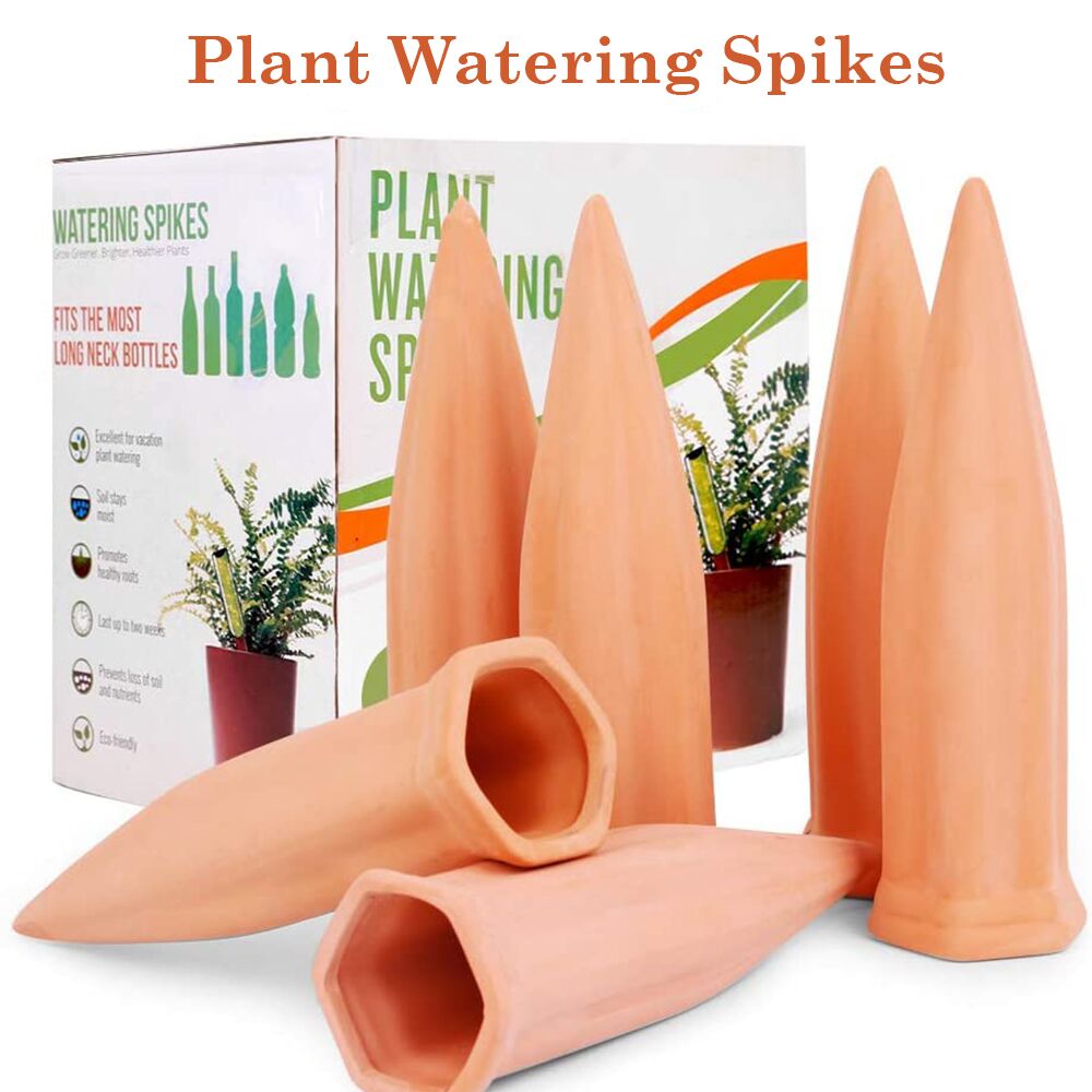 Terracotta Watering Spikes | Irrigation Drippers | Automatic Watering