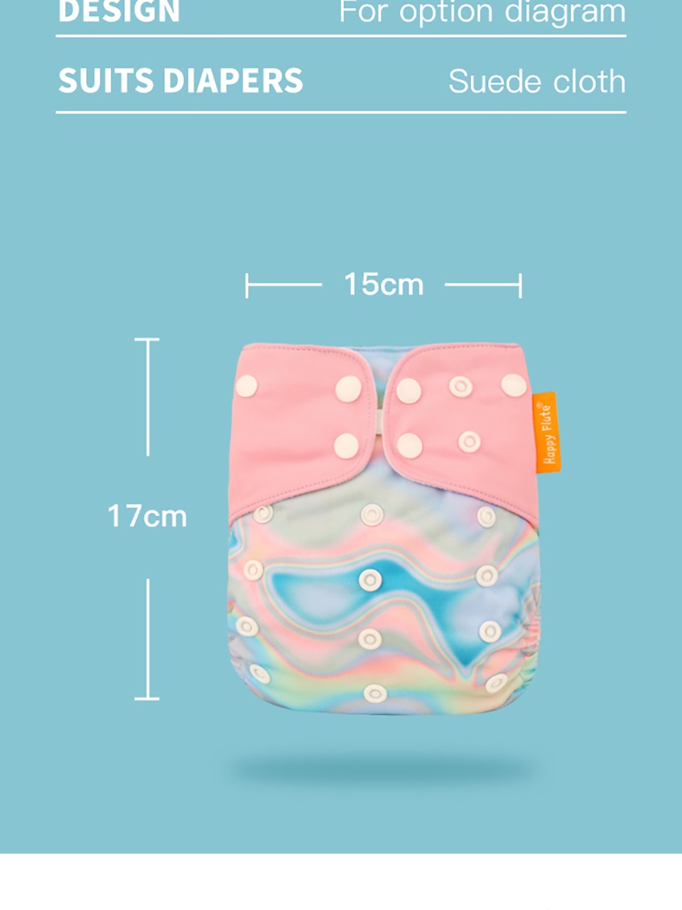Washable Eco-Friendly Adjustable Waterproof Cloth Diaper | 0-2 Years 2-15kg | 4pcs