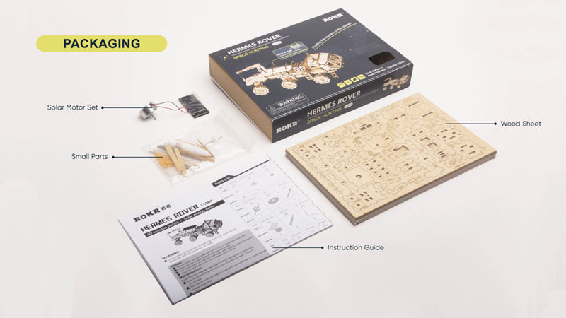 Curiosity Rover |  Wooden Solar Energy Kit | DIY