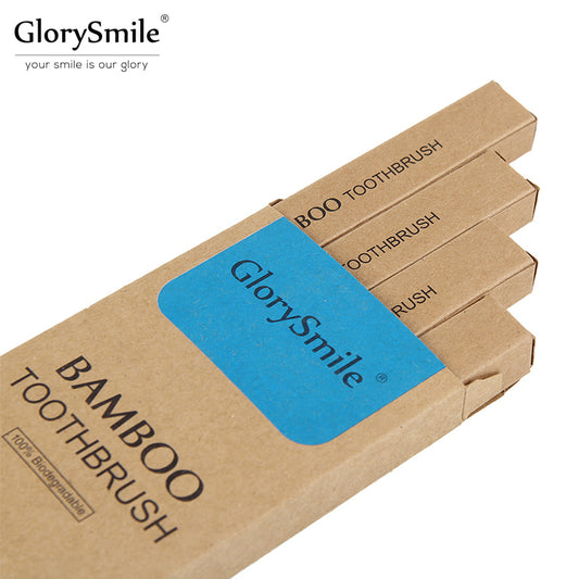 GlorySmile Biodegradable Bamboo Toothbrushes | 4pcs/set